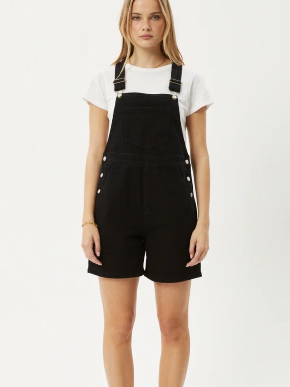Princess Polly Black Denim Overalls